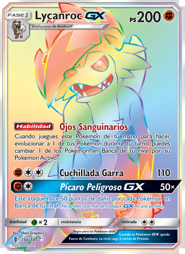 Lycanroc GX Albor de Guadianes 156/145