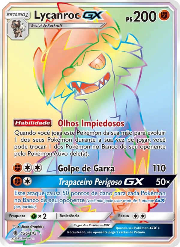 Lycanroc GX Guardiões Ascendentes 156/145
