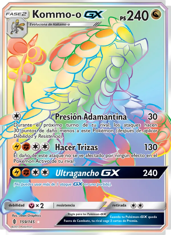 Kommo-o GX Albor de Guadianes 159/145
