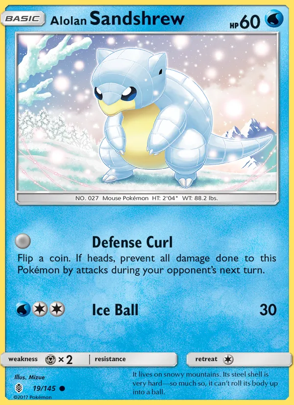 Alolan Sandshrew Guardians Rising 19/145