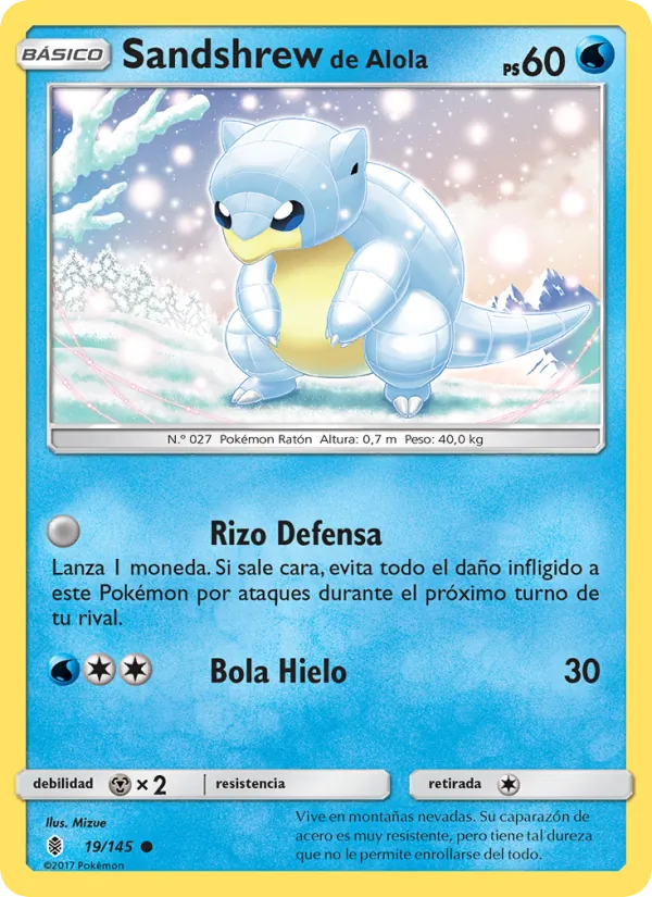 Sandshrew de Alola Albor de Guadianes 19/145