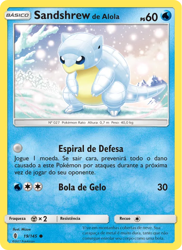 Sandshrew de Alola Guardiões Ascendentes 19/145