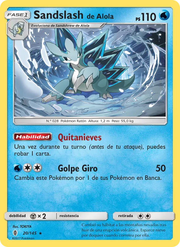 Sandslash de Alola Albor de Guadianes 20/145