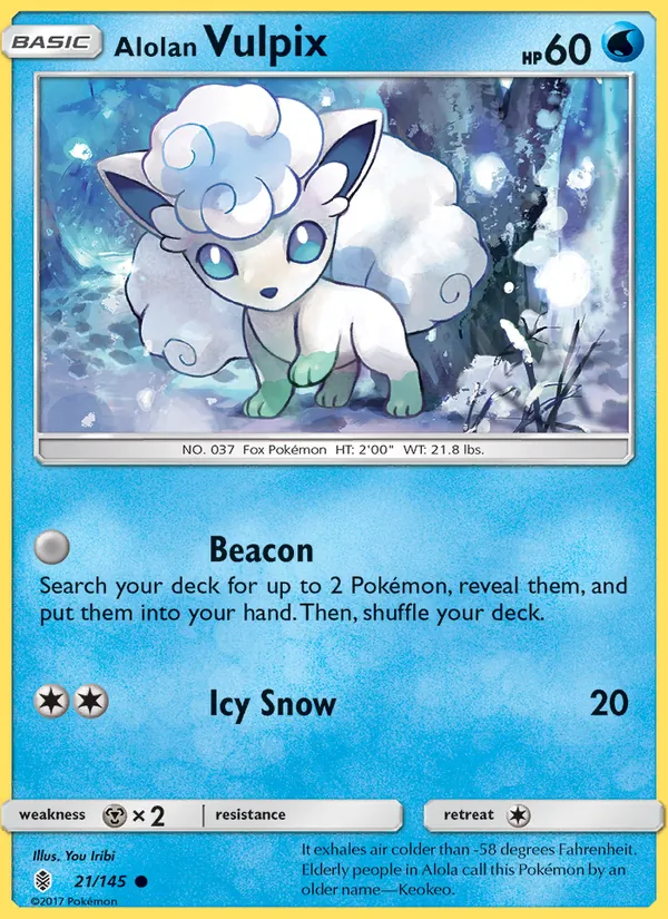 Alolan Vulpix Guardians Rising 21/145