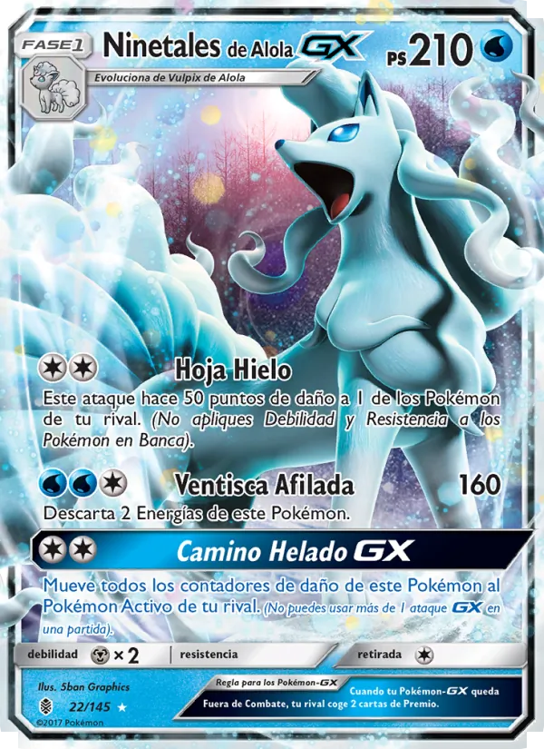 Ninetales de Alola GX Albor de Guadianes 22/145