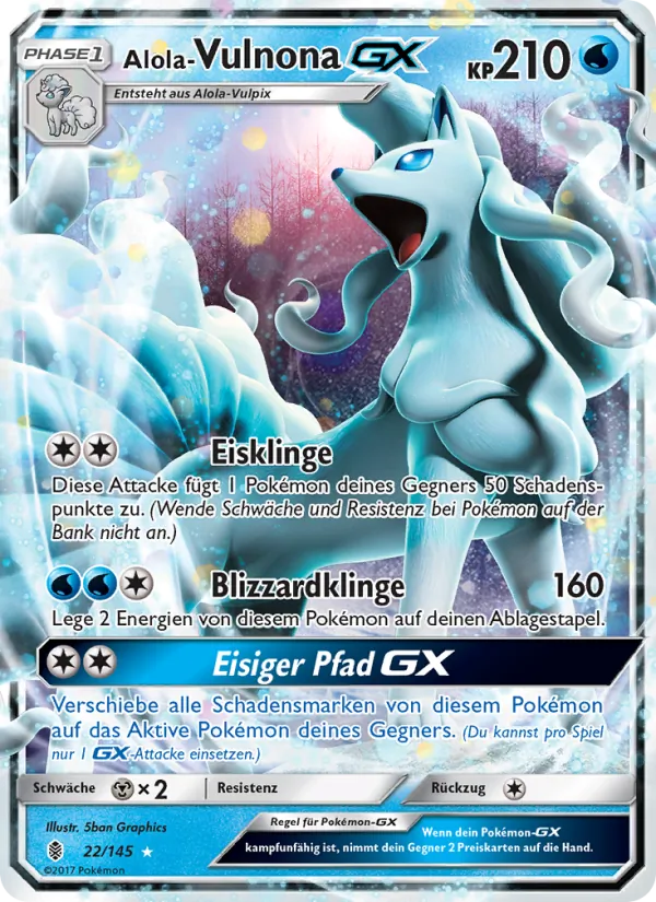 Alola Vulnona GX Stunde der Wächter 22/145
