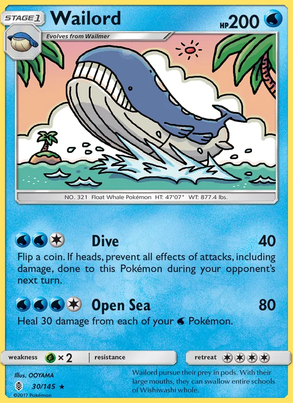 Wailord Guardians Rising 30/145