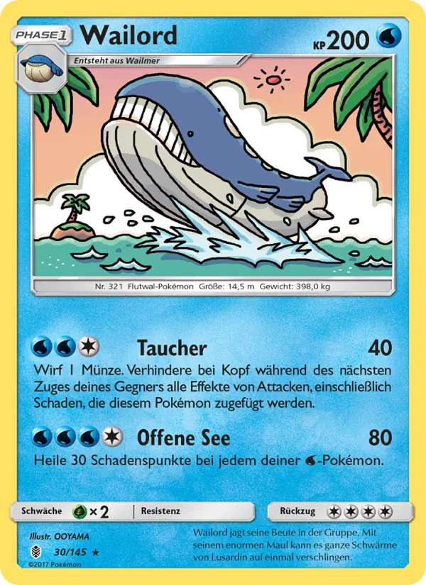 Wailord Stunde der Wächter 30/145