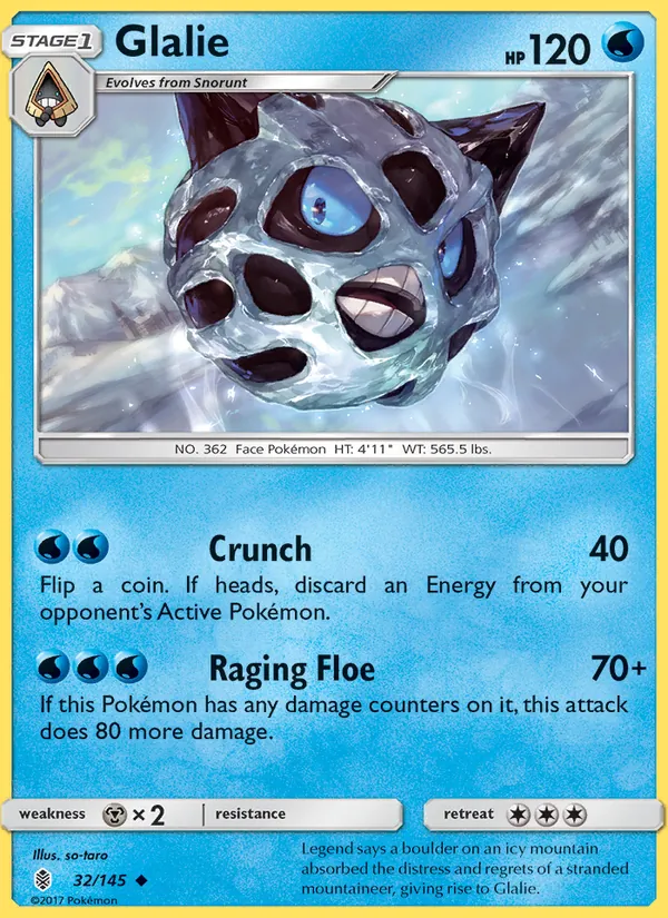 Glalie Guardians Rising 32/145