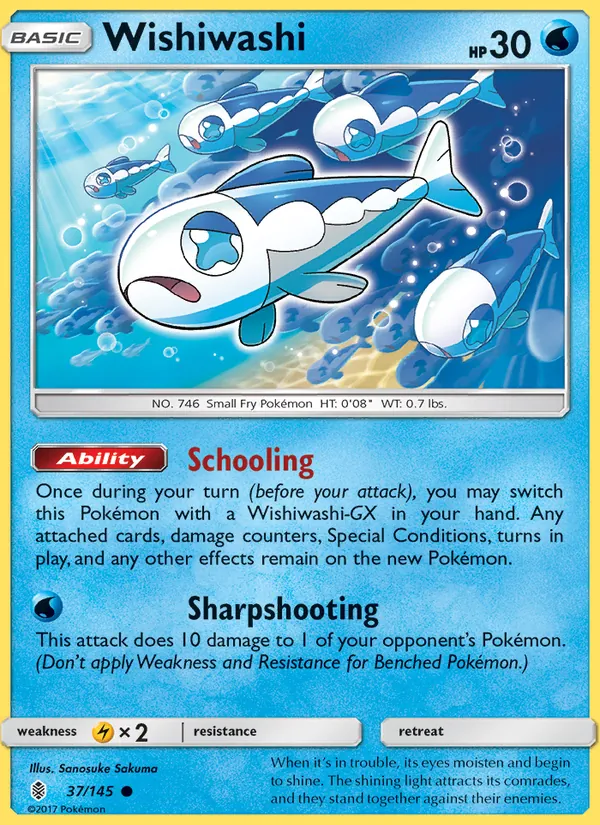 Wishiwashi Guardians Rising 37/145