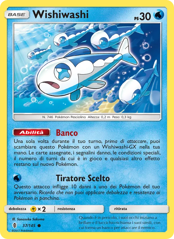 Wishiwashi Guardiani Nascenti 37/145