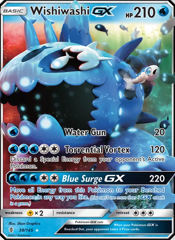 Wishiwashi GX Guardians Rising 38/145