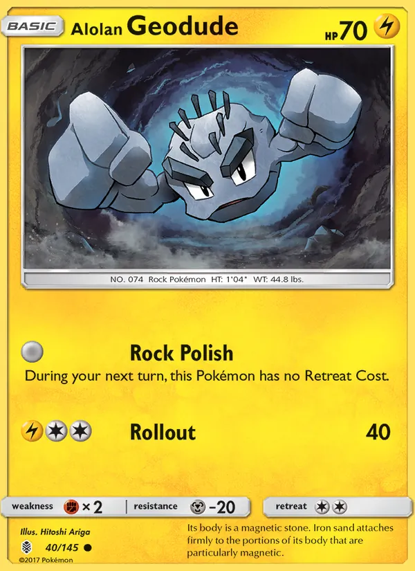 Alolan Geodude Guardians Rising 40/145