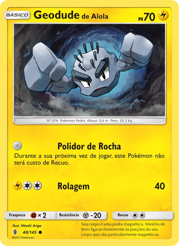 Geodude de Alola Guardiões Ascendentes 40/145