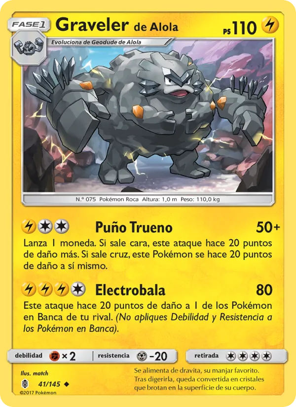 Graveler de Alola Albor de Guadianes 41/145