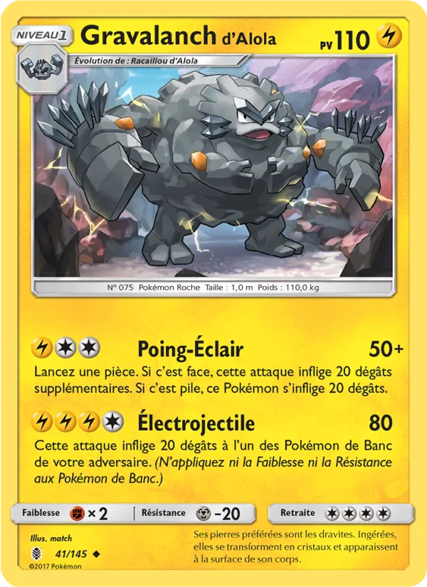 Gravalanch d’Alola Gardiens Ascendants 41/145