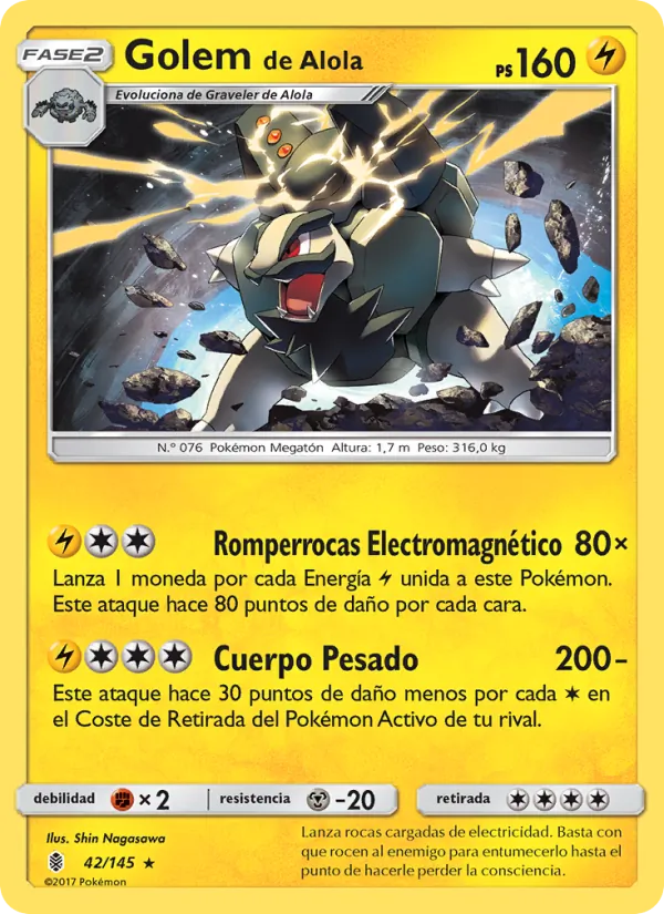 Golem de Alola Albor de Guadianes 42/145