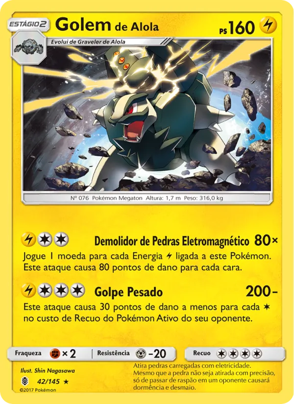 Golem de Alola Guardiões Ascendentes 42/145