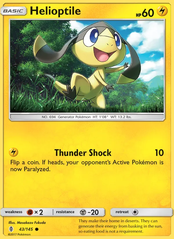 Helioptile Guardians Rising 43/145
