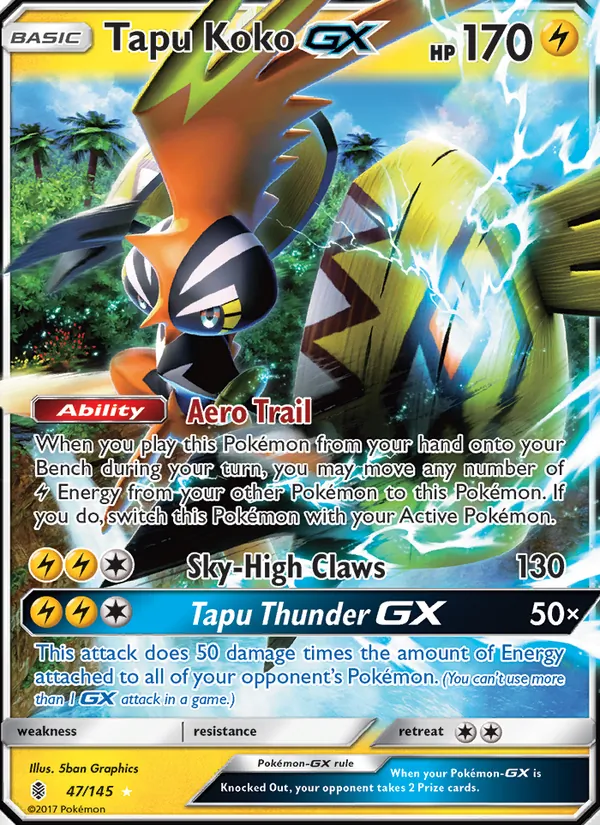 Tapu Koko GX Guardians Rising 47/145
