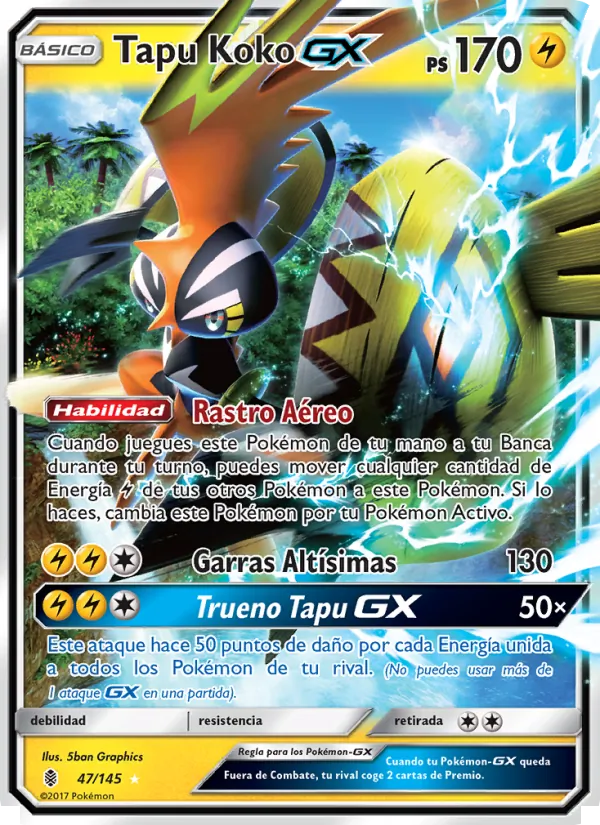 Tapu Koko GX Albor de Guadianes 47/145