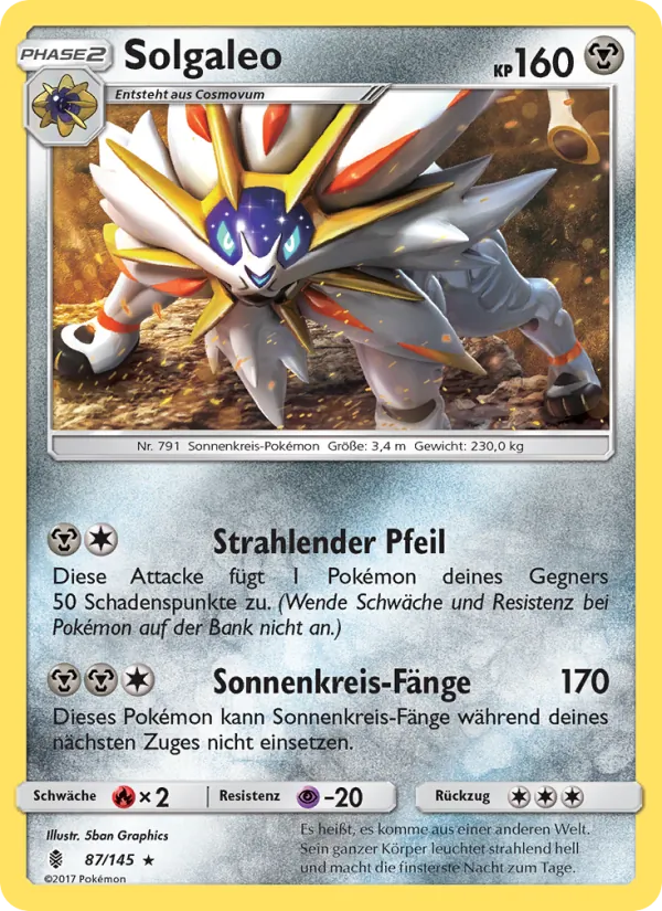 Solgaleo Stunde der Wächter 87/145