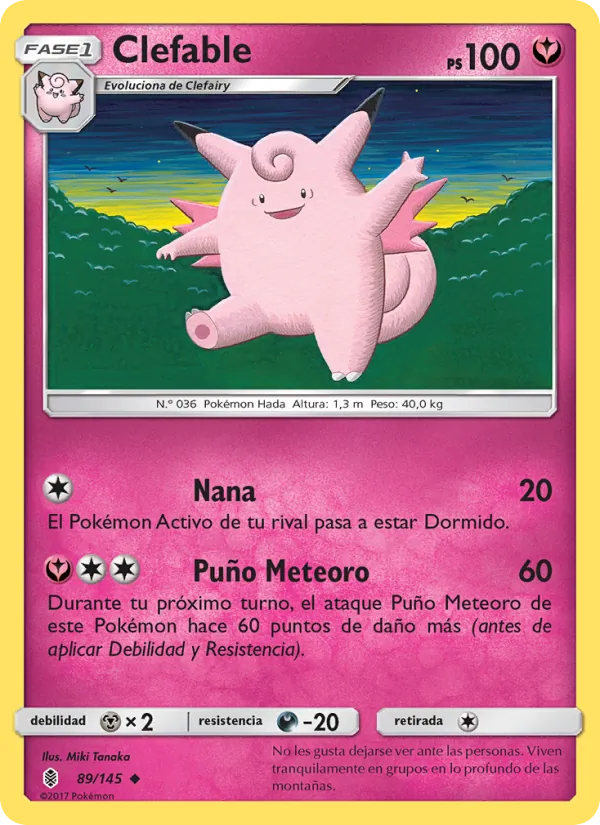 Clefable Albor de Guadianes 89/145