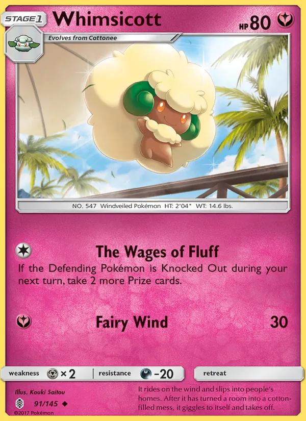Whimsicott Guardians Rising 91/145