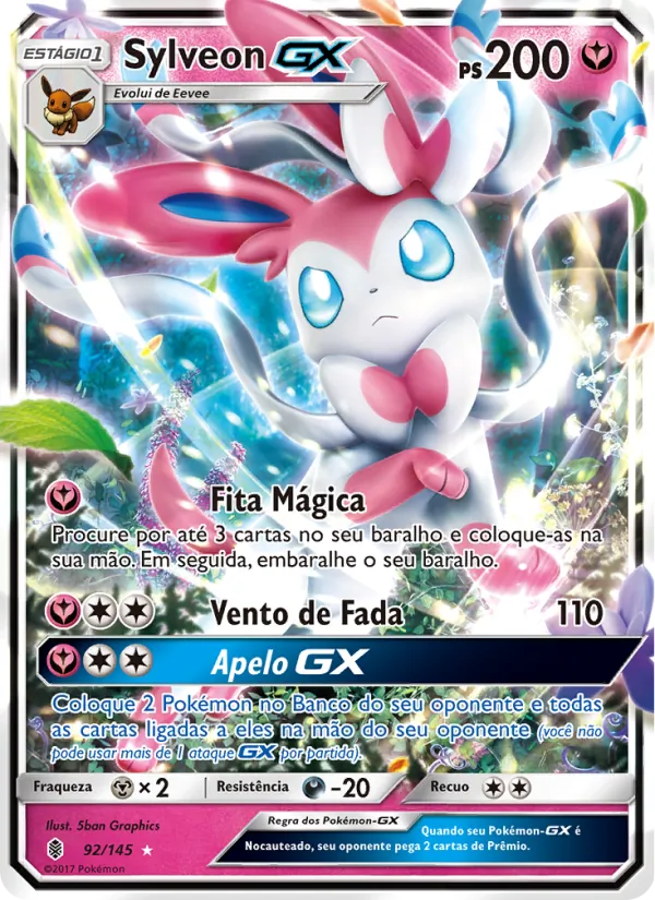 Sylveon GX Guardiões Ascendentes 92/145