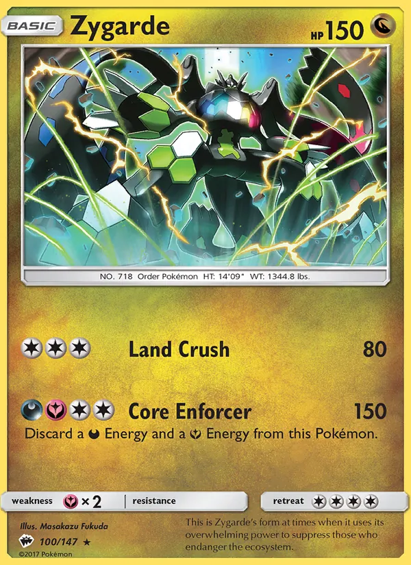 Zygarde Burning Shadows 100/147
