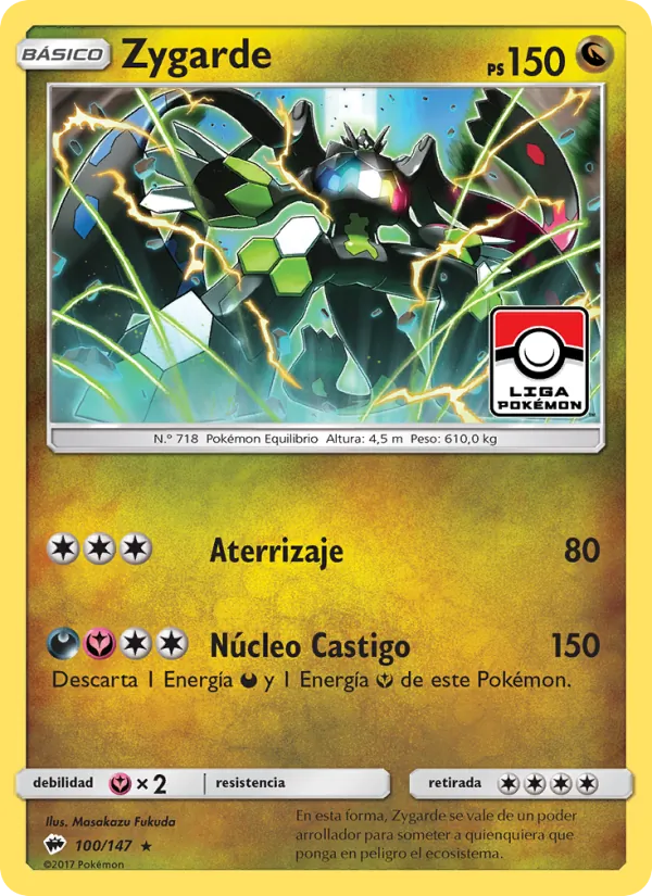 Zygarde Sombras Ardientes 100/147
