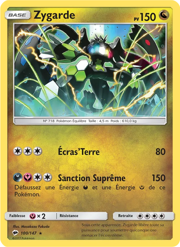 Zygarde Ombres Ardentes 100/147
