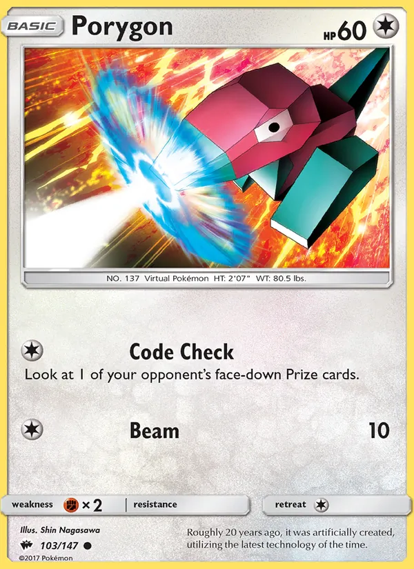 Porygon Burning Shadows 103/147