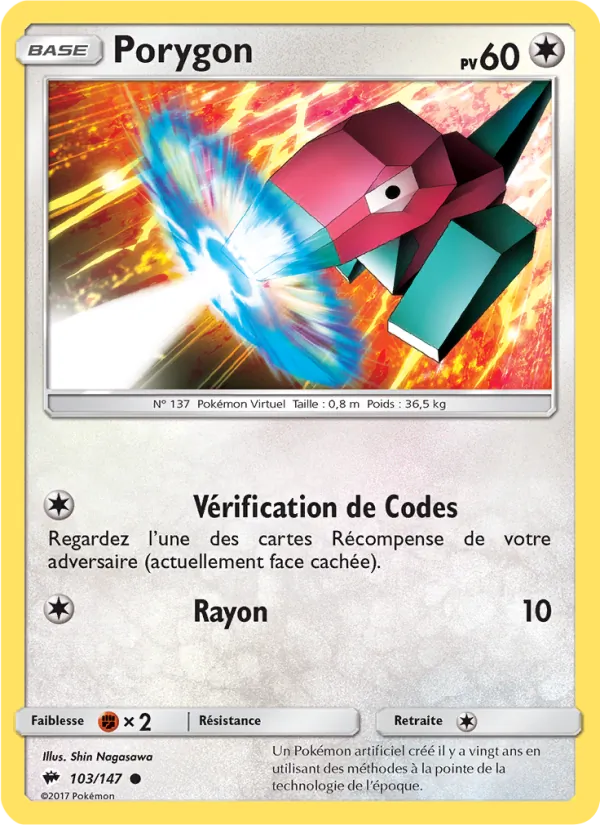 Porygon Ombres Ardentes 103/147