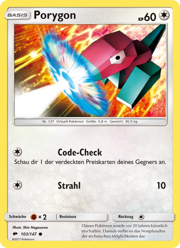 Porygon Nacht in Flammen 103/147
