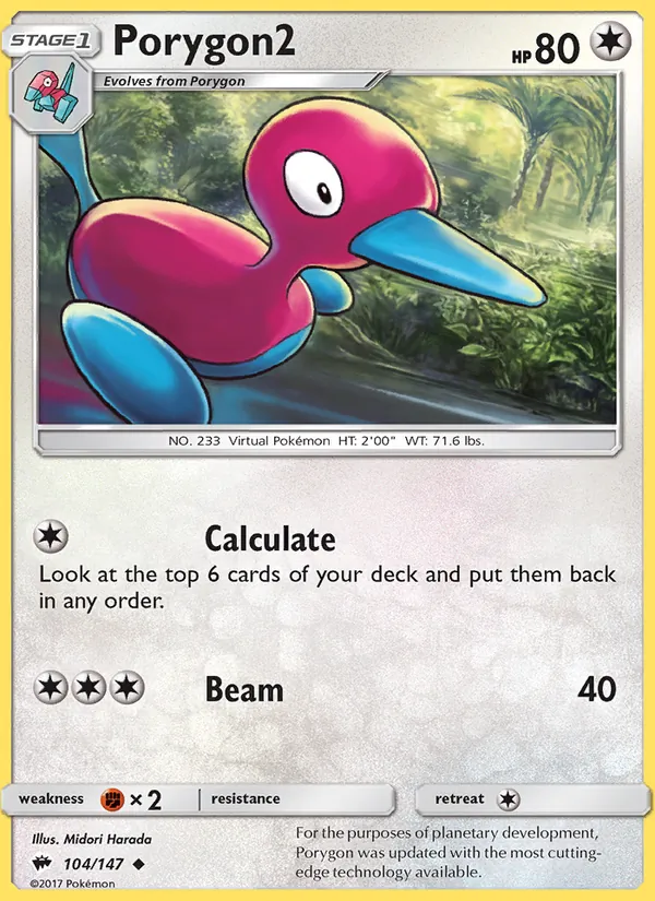 Porygon2 Burning Shadows 104/147