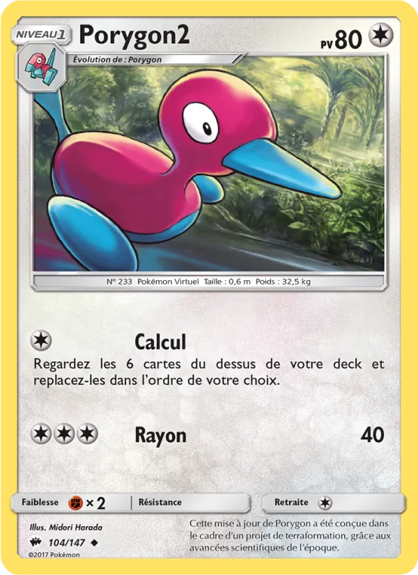 Porygon2 Ombres Ardentes 104/147