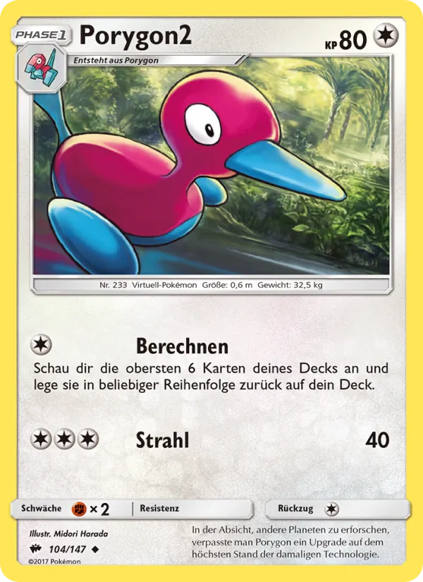 Porygon2 Nacht in Flammen 104/147