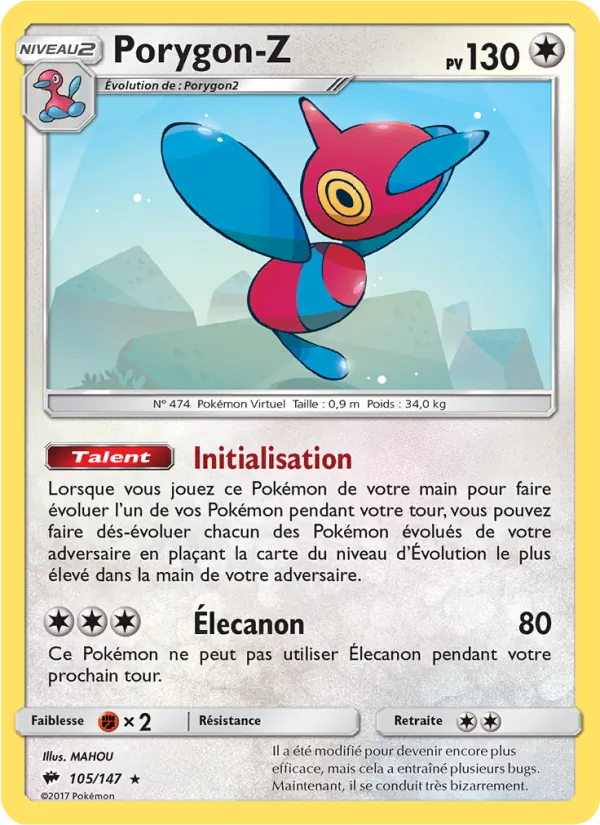 Porygon-Z Ombres Ardentes 105/147