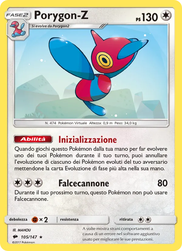 Porygon-Z Ombre Infuocate 105/147