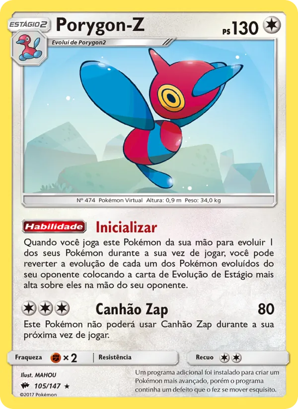 Porygon-Z Sombras Ardentes 105/147