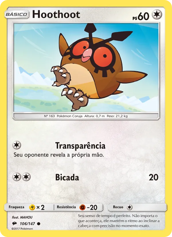 Hoothoot Sombras Ardentes 106/147