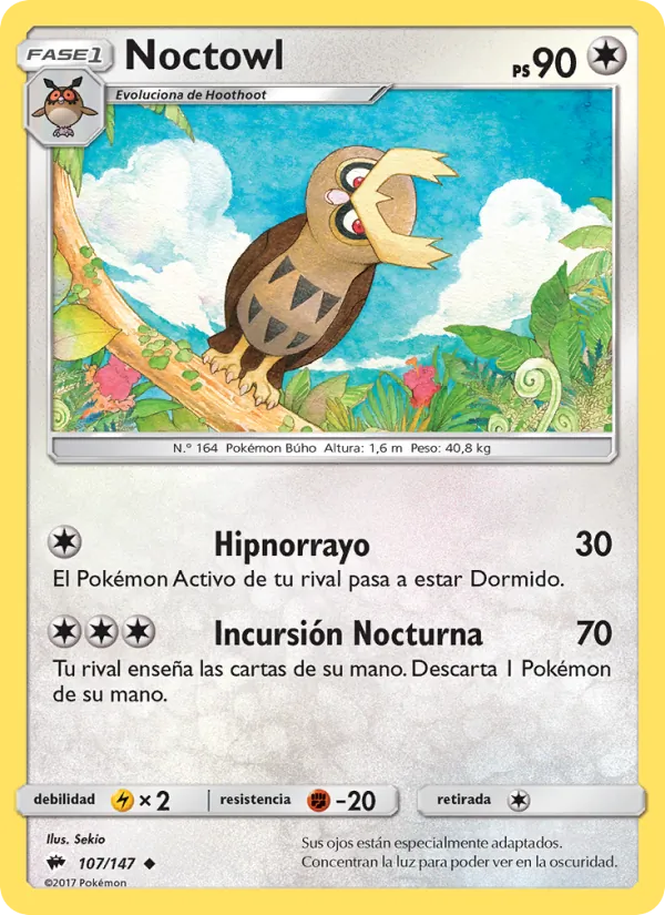 Noctowl Sombras Ardientes 107/147