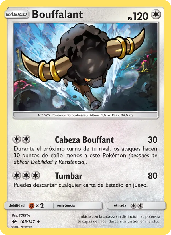 Bouffalant Sombras Ardientes 108/147