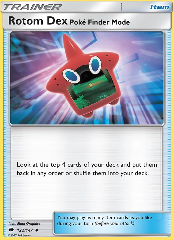 Rotom Dex—Poké Finder Mode Burning Shadows 122/147