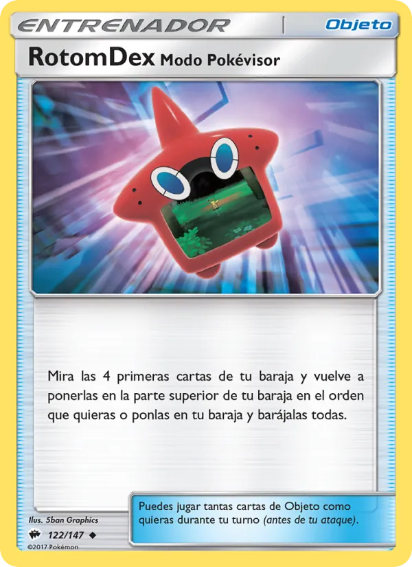 RotomDex Modo Pokévisor Sombras Ardientes 122/147
