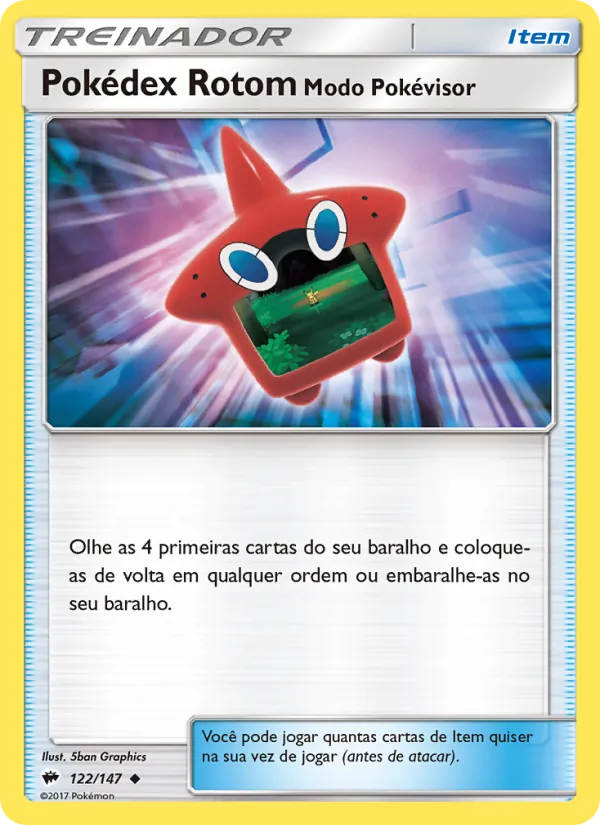 Pokédex Rotom - Modo Pokévisor Sombras Ardentes 122/147