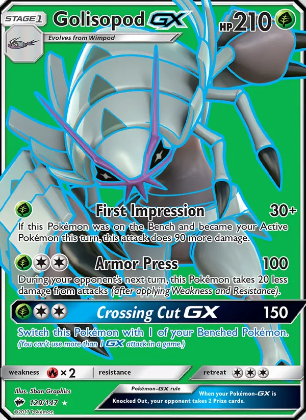 Golisopod GX Burning Shadows 129/147