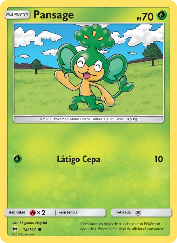 Pansage Sombras Ardientes 12/147
