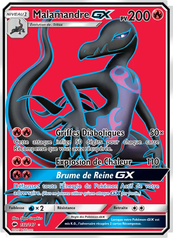 Malamandre GX Ombres Ardentes 132/147